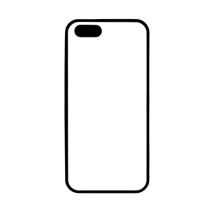 iPhone 5 / 5S / SE, borde antigolpes negro