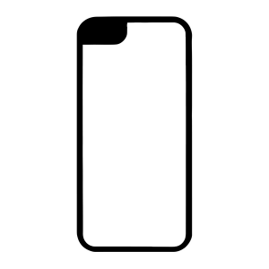 iPhone 5C, borde antigolpes negro