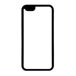 iPhone 6, borde antigolpes negro