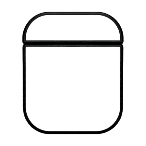 Carcasa AirPods / AirPods 2, plástico negro