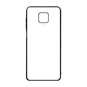 Redmi Note 9 Pro / 9s, borde antigolpes negro