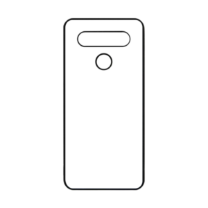 LG K51s, borde antigolpes negro