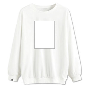 Polerón cuello polo blanco, Talla L