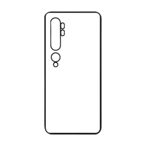 MI Note 10/10 Pro, borde antigolpes negro